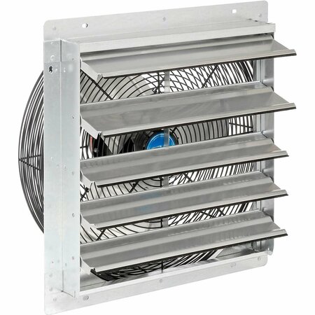 CD Continental Dynamics Direct Drive 18in Exhaust Fan W/ Shutter, 3 Speed, 5250 CFM, 1/8HP, 1Phase 294496A
